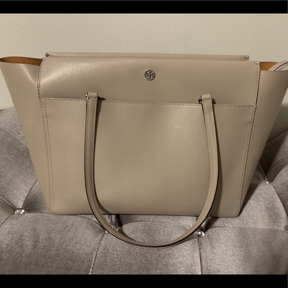Tori Burch large leather tote